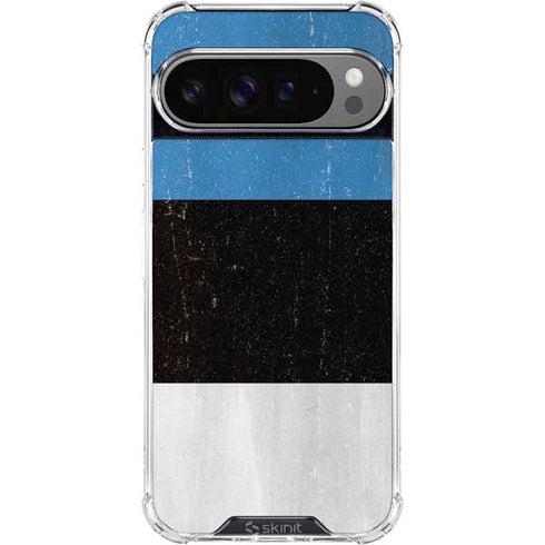 Estonia Flag Distressed Google Pixel 10 Pro Clear Case